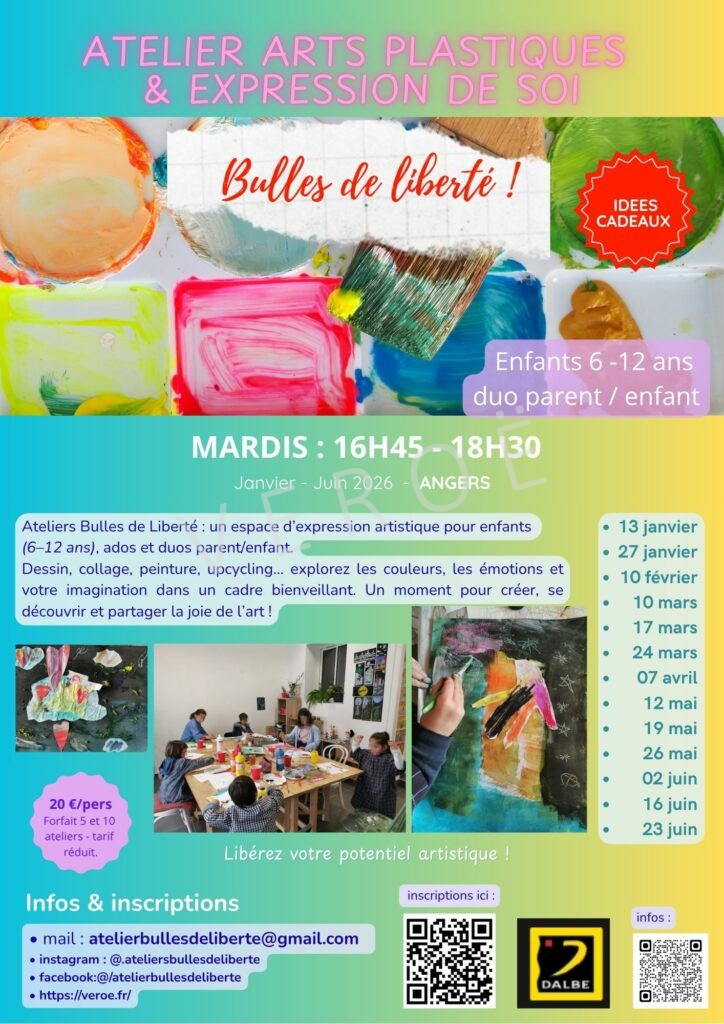VEROE Ateliers d'arts plastiques & expression de soi : "Bulles de liberté !"